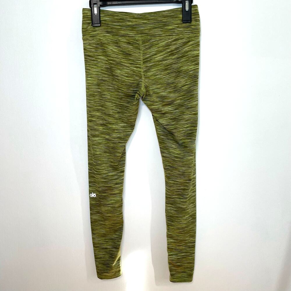 Alo Yoga Green Leggings M Womens Airbush Space Dye Athletic Athleisure Casual - Picture 3 of 4